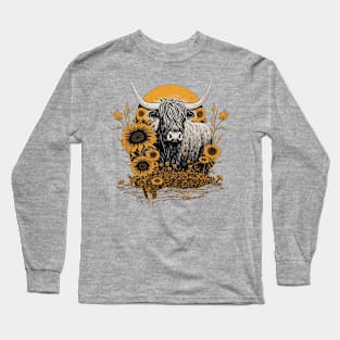 buffalo sunflower Long Sleeve T-Shirt